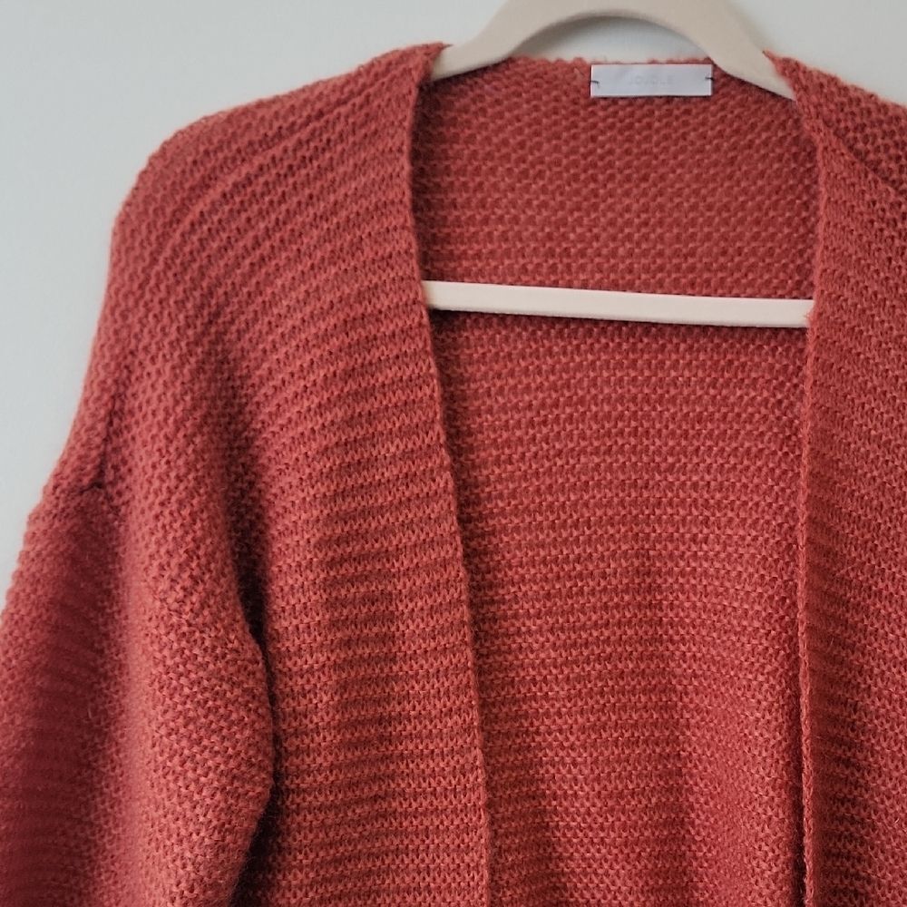Cozy Rust Open-Front Cardigan - Picture 5 of 12